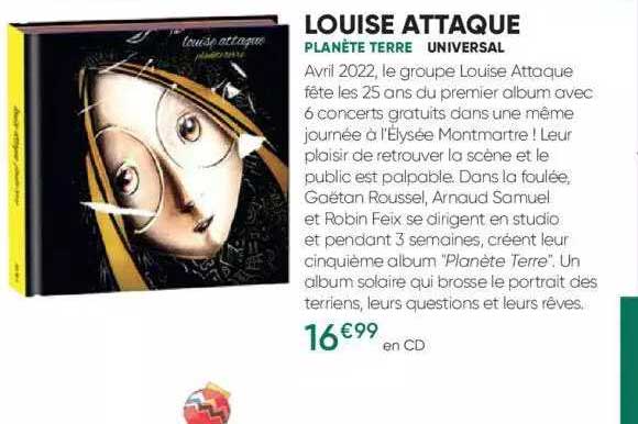 louise attaque - planète terre - universal