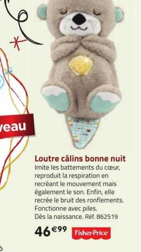 loutre câlins bonne nuit fisher price