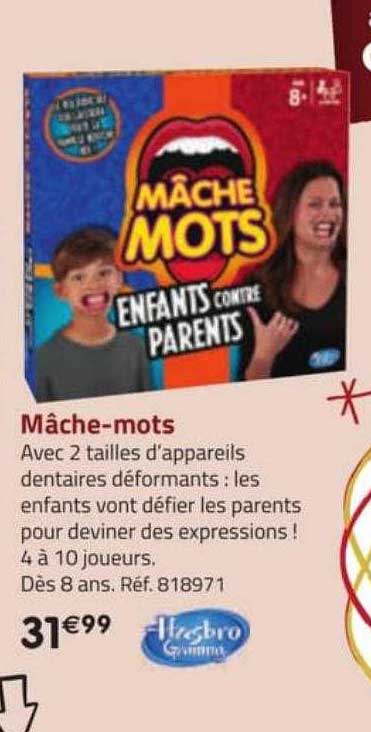 mâche-mots hasbro gaming