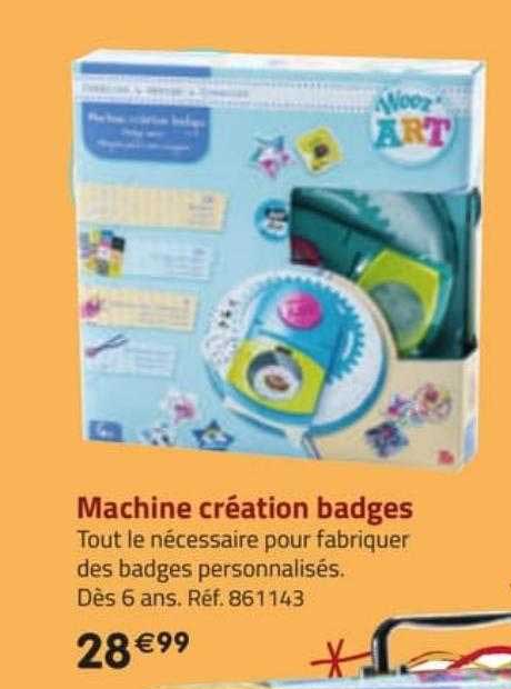 machine création badges wooz art