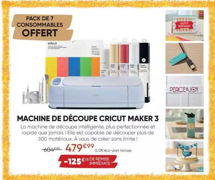 machine de découpe cricut maker 3