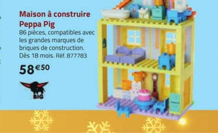 maison à construire peppa pig