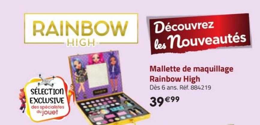 mallette de maquillage rainbow high