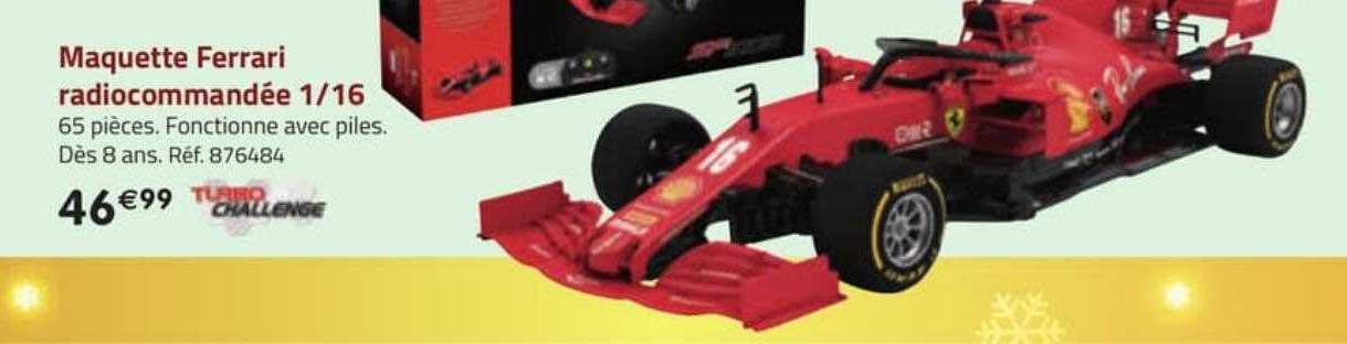 maquette ferrari radiocommandée 1-16 turbo challenge