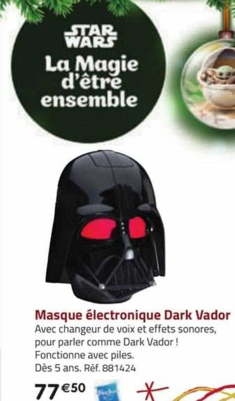 masque électronique dark vador hasbro