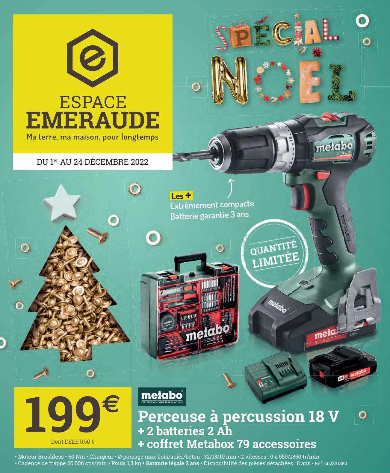 Metabo Perceuse à Percussion 18v