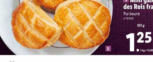 mini galette des rois frangipane