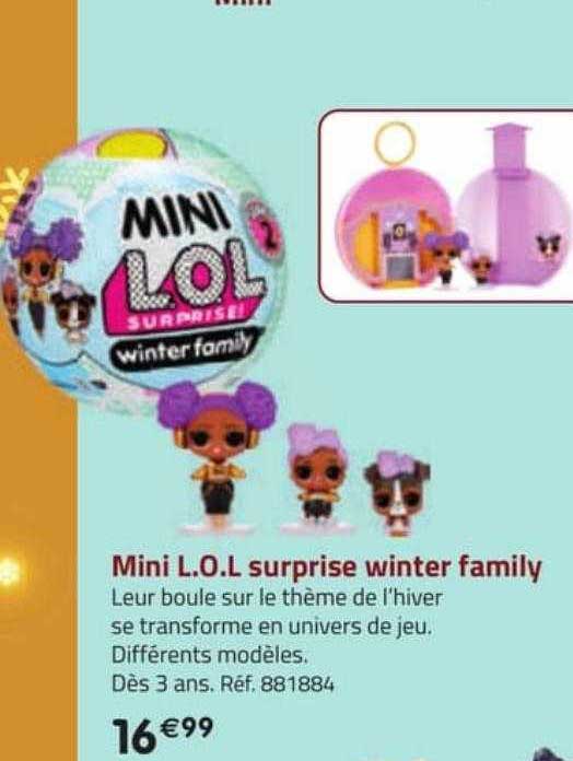 mini l.o.l. surprise winter family