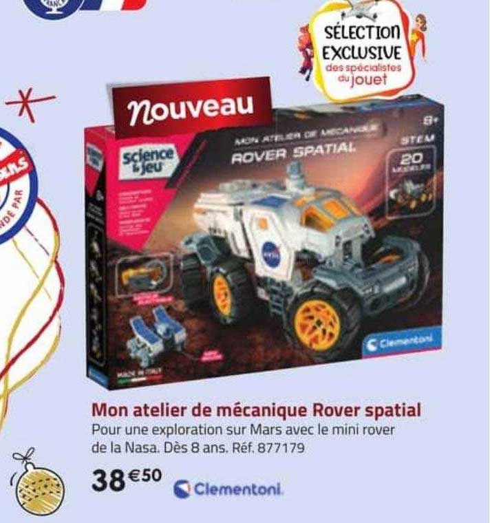 mon atelier de mécanique rover spatial clementoni