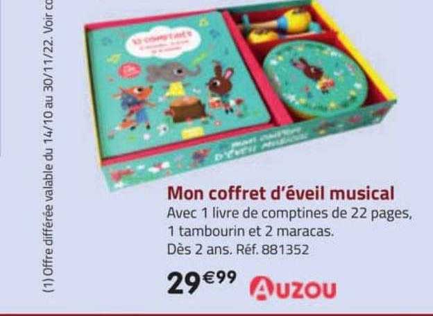 mon coffret d'éveil musical auzou