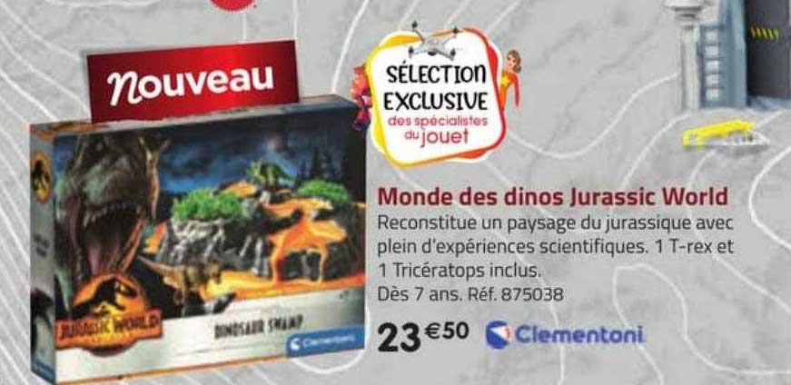 monde des dinos jurassic world clementoni