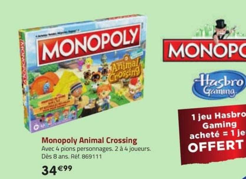 monopoly animal crossing hasbro gaming