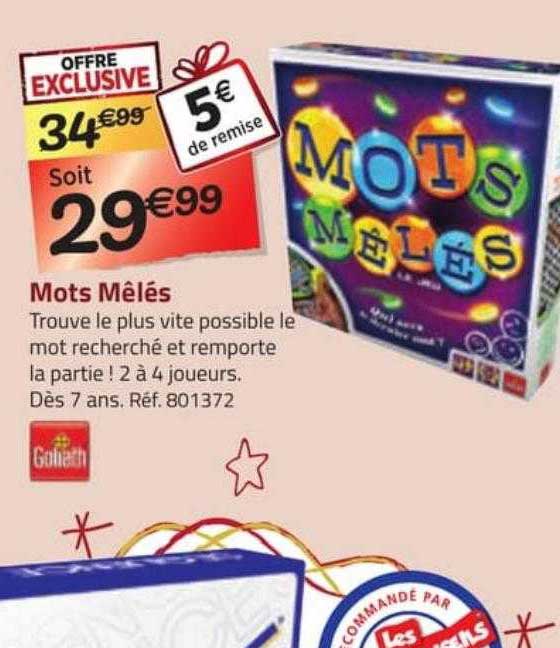 mots mêlés goliath