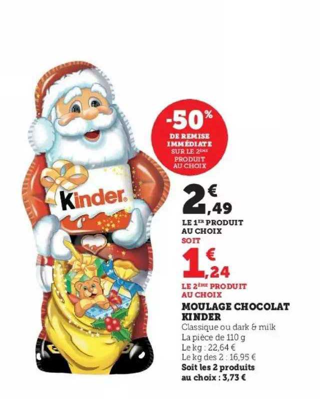 Moulage Chocolat Kinder