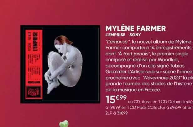 mylène farmer - l'emprise - sony