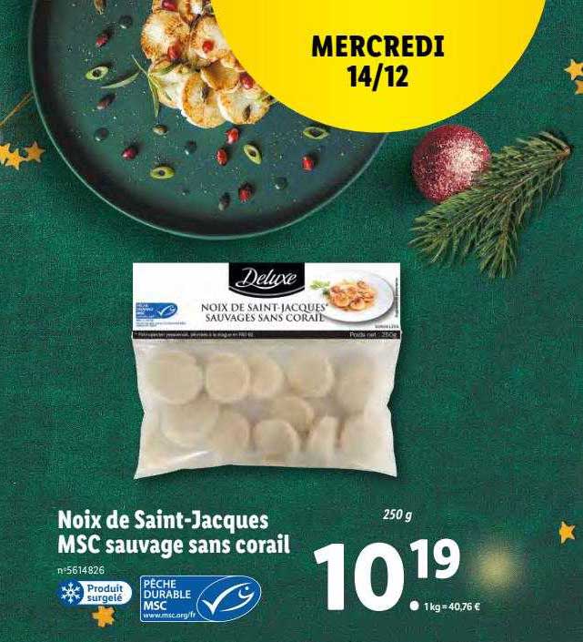 Noix De Saint-jacques Msc Sauvage Sans Corail Deluxe