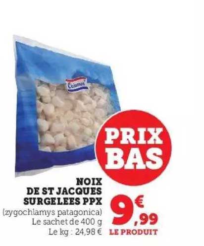 noix de st jacques surgelées ppx