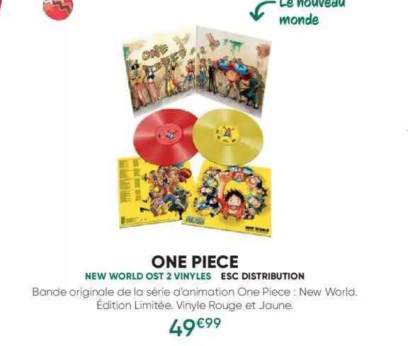 one piece - new world ost 2 vinyles - esc distribution