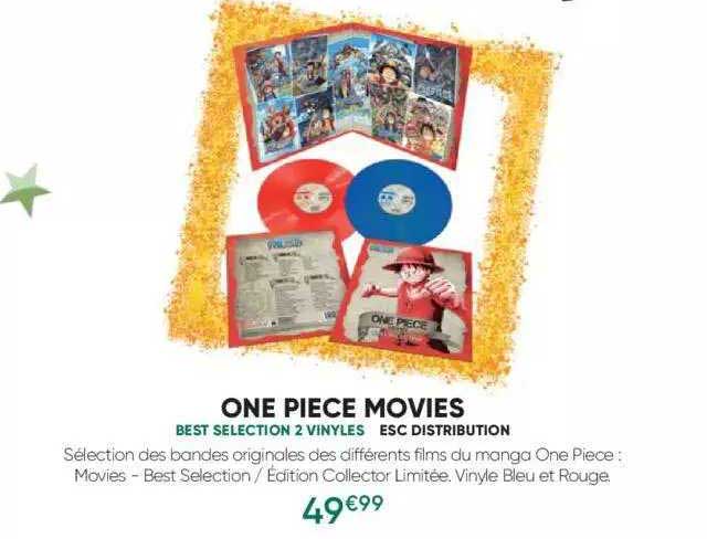 one piece movies - best selection 2 vinyles - esc distribution