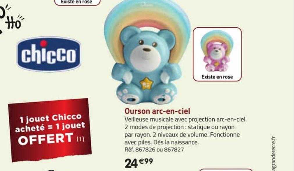 ourson arc-en-ciel chicco