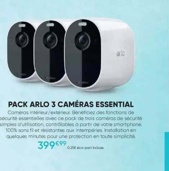 pack arlo 3 caméras essential