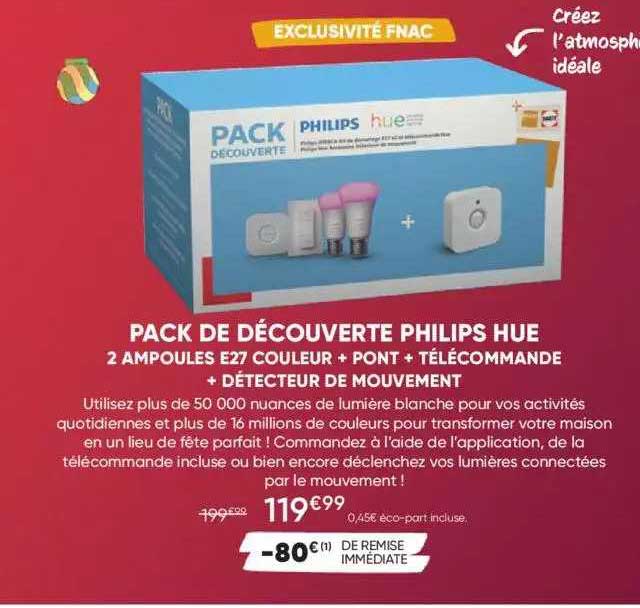 pack de découverte philips hue