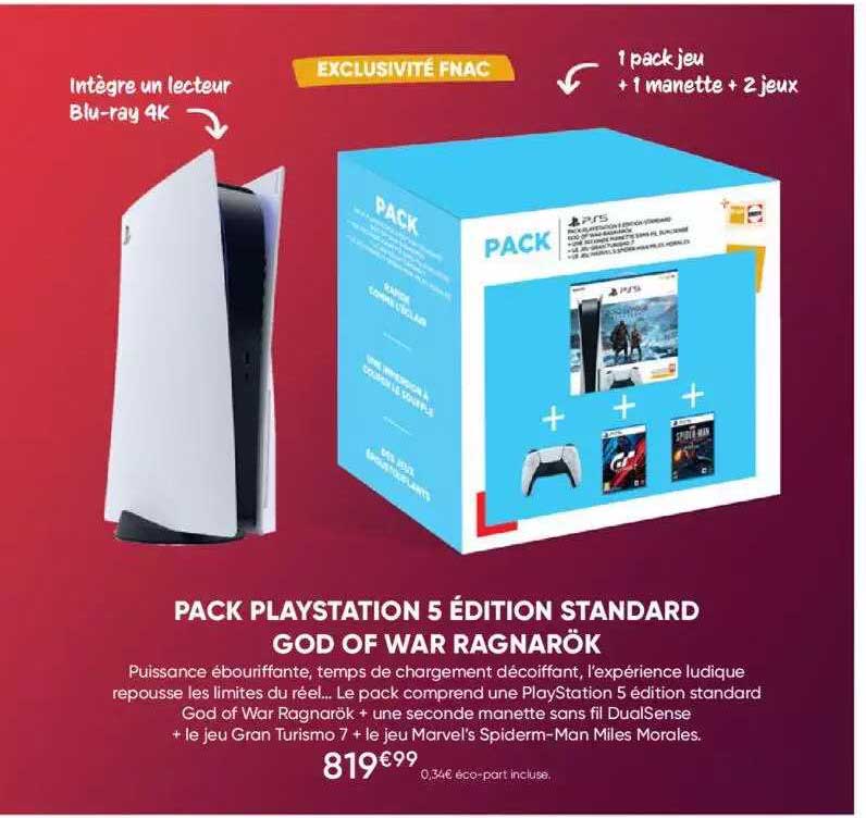 pack playstation 5 édition standard god of war ragnarök