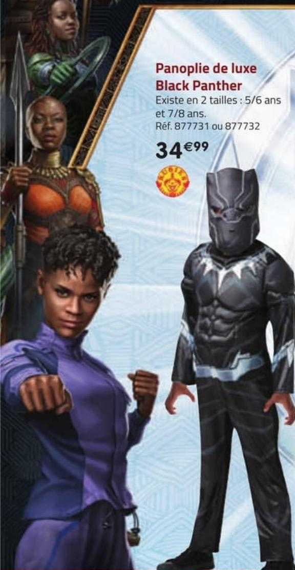 panoplie de luxe black panther