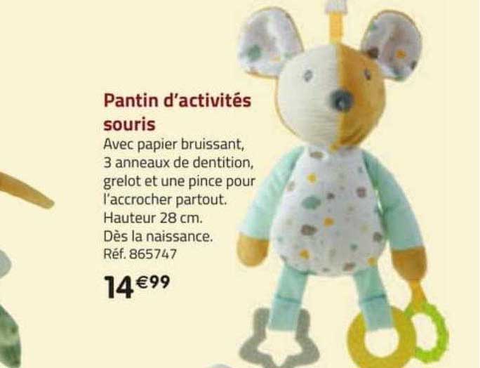 pantin d'activités souris