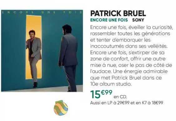 Patrick Bruel - Encore Une Fois - Sony