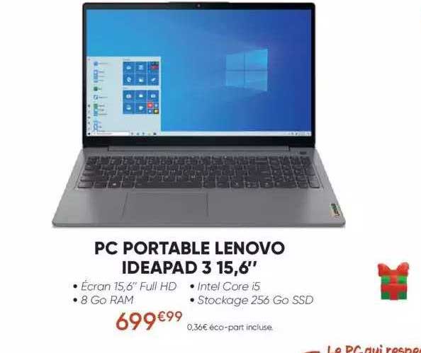 Pc Portable Lenovo Ideapad 3 15,6"