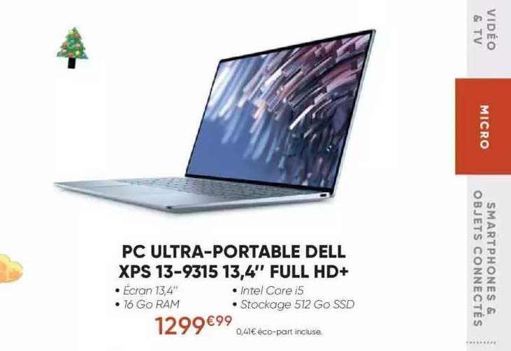 pc ultra-portable dell xps 13-9315 13,4" full hd+