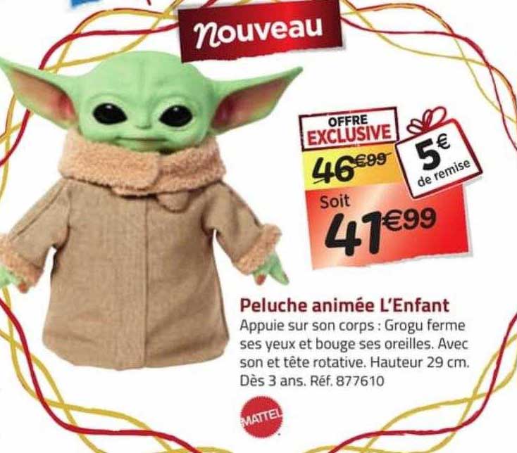 peluche animée l'enfant mattel