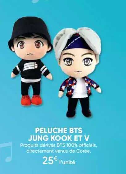 peluche bts jung kook et v