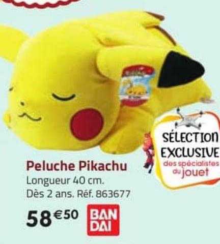 peluche pikachu bandai