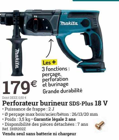 perforateur burineur sds-plus 18v makita