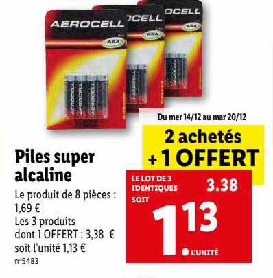 piles super alcaline aerocell
