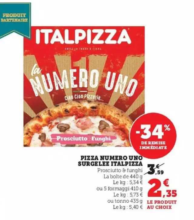 pizza numéro uno surgelée italpizza