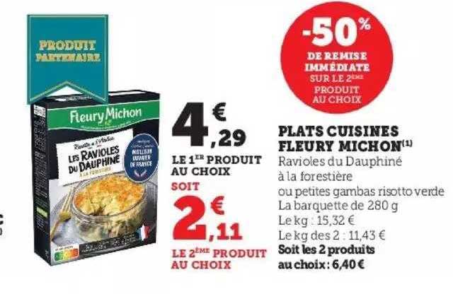 plats cuisinés fleury michon