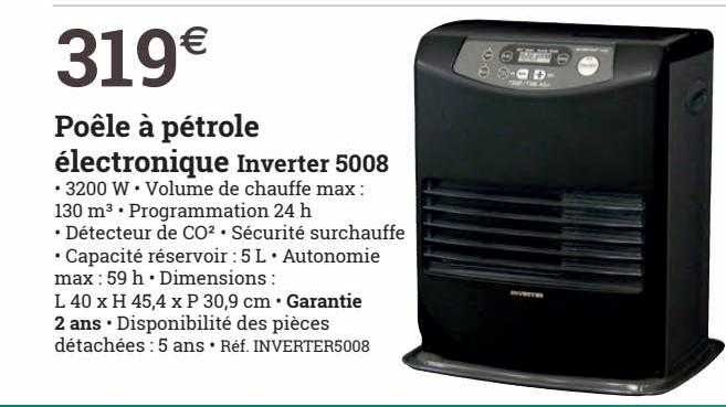 poêle à pétrole électronique inverter 5008