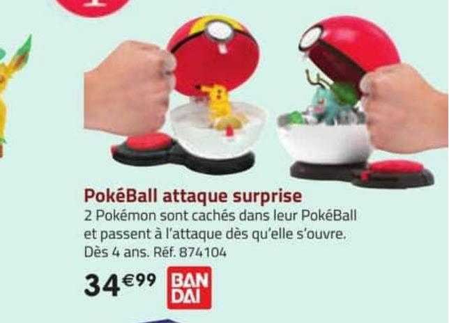 pokéball attaque surprise bandai