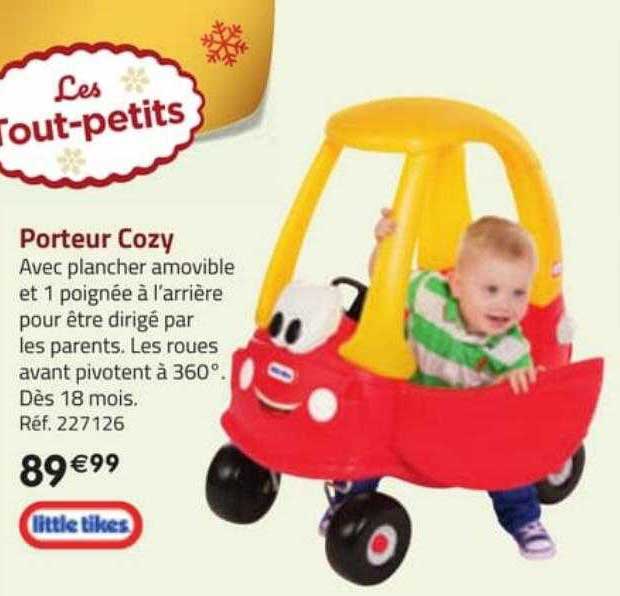 porteur cozy little tikes