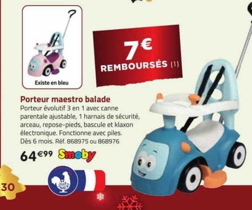 porteur maestro balade smoby