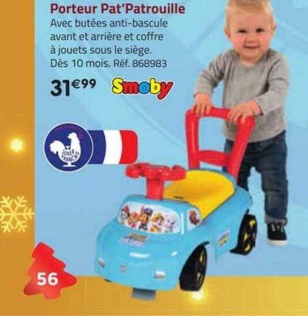 Porteur Pat'patrouille Smoby