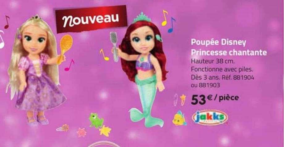 poupée disney princesse chantante jakks