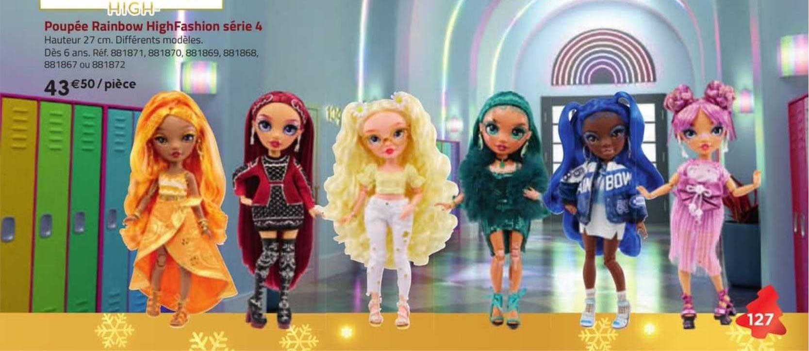 poupée rainbow high fashion série 4