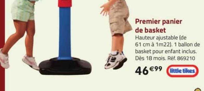 premier panier de basket little tikes