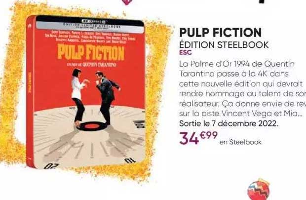 pulp fiction - édition steelbook - esc