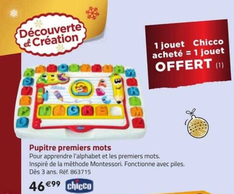 pupitre premiers mots chicco