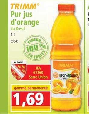 Pur Jus D'orange Du Brésil Trimm